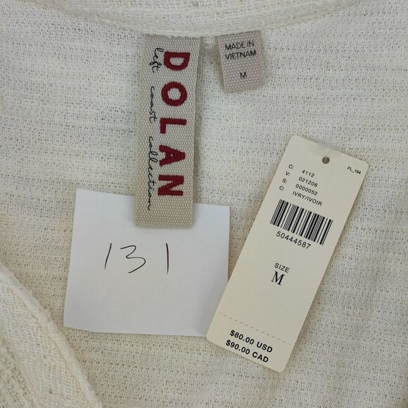 Dolan Women’s Louisa Ivory Off Shoulder Ruffle Top Size Medium - Picture 2 of 6